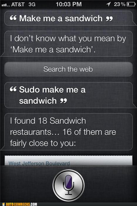 sudo make me a sandwich