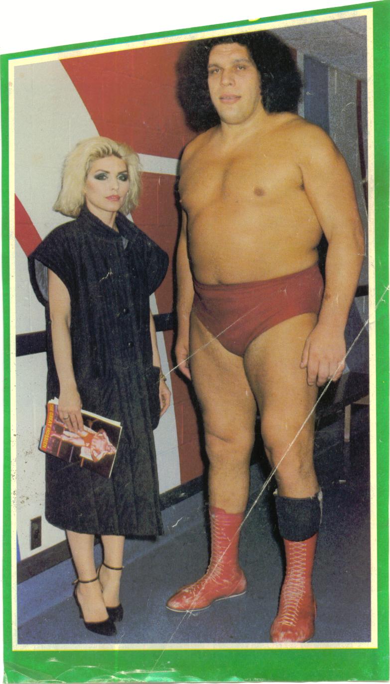 Debbie Harry and Andre the Giant